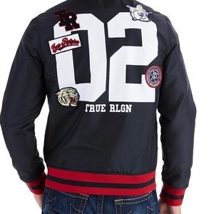 True Religion Man Patch Varsity Jacket size M